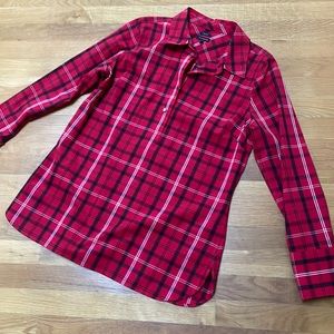 NWOT Talbots plaid tunic, Size 6